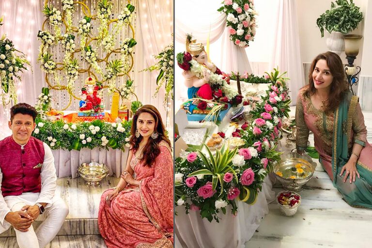 ganpati flower decoration ideas | the interior nook
