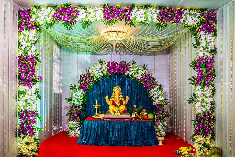 ganpati decoration ideas at home | the interior nook