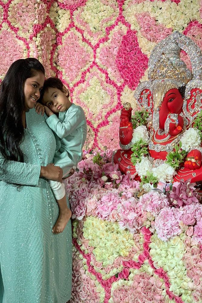 easy ganpati decoration at home| the interior nook