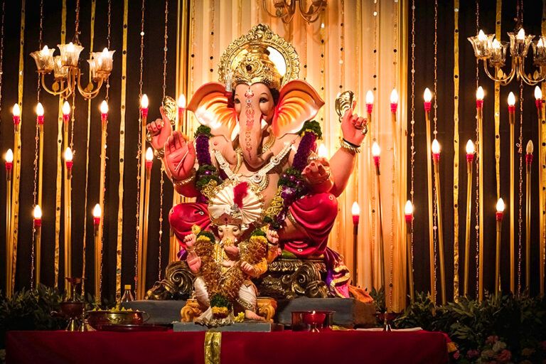 Ganesh Chaturthi 2024 ganpati decoration at home