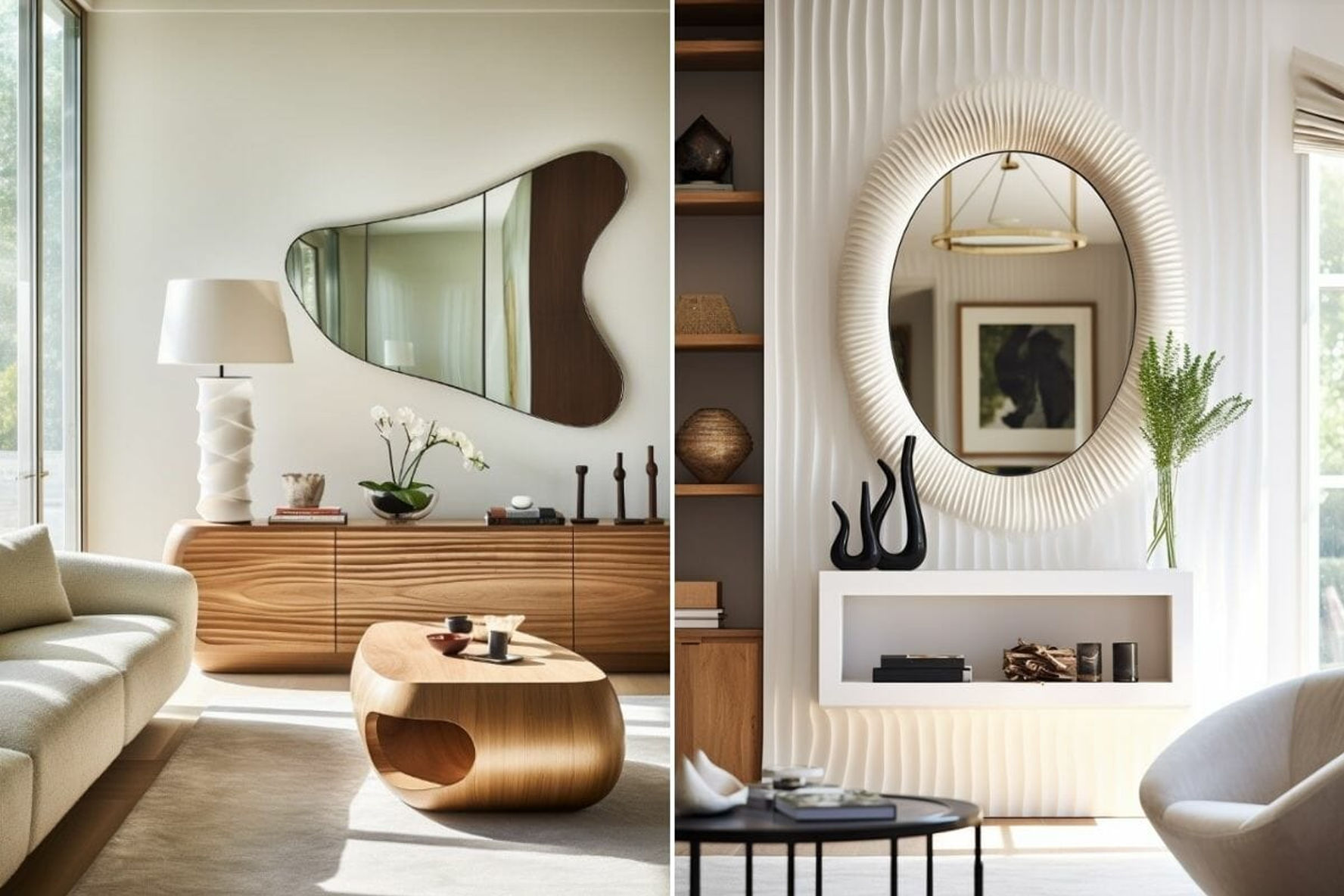 Organic-Shaped Mirrors