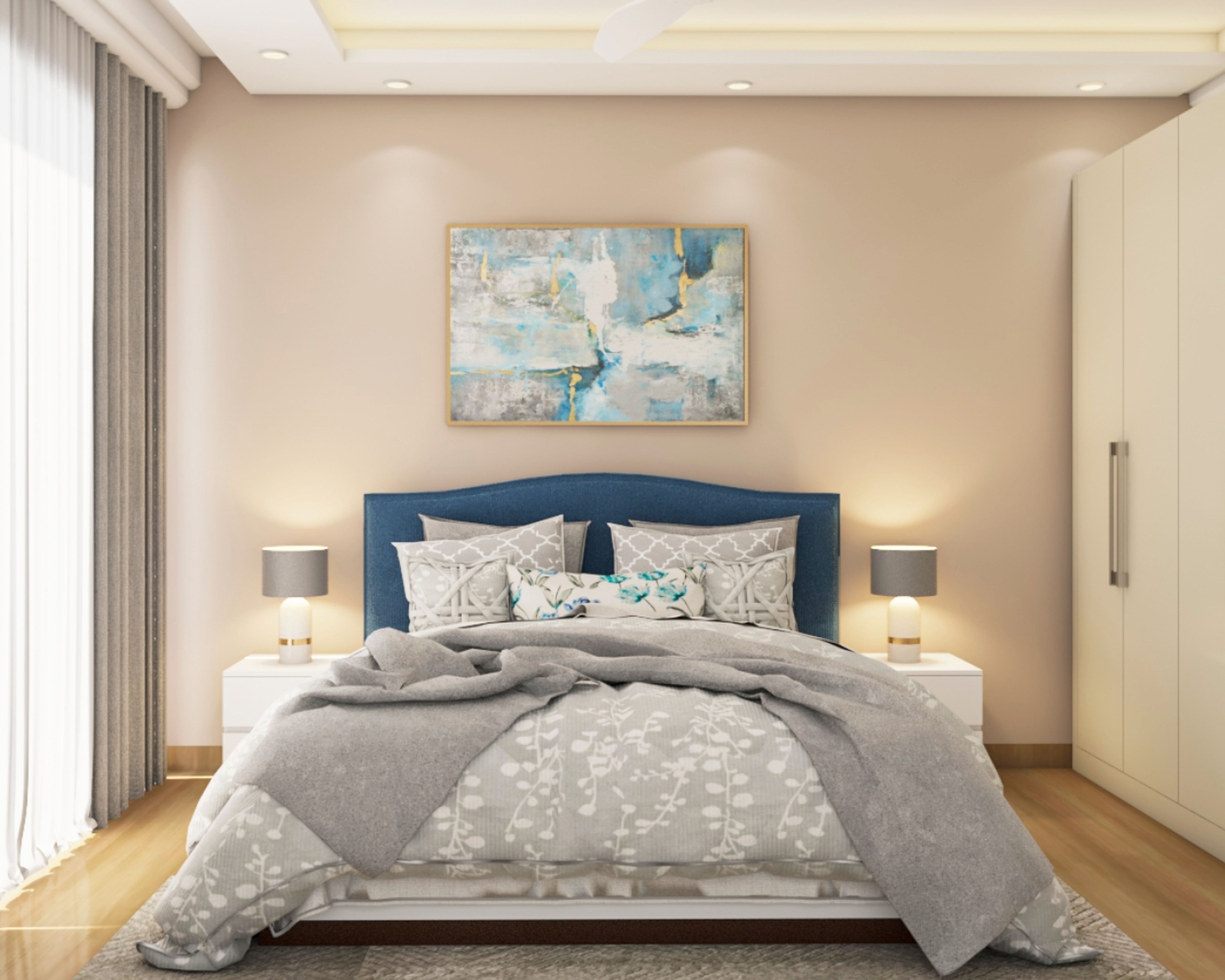 wall design painting bedroom